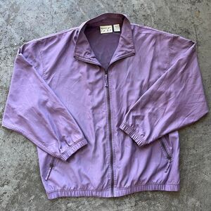 Reebok Vintage Golf Jacket Windbreaker Full Zip Purple Zip-Up Women's L